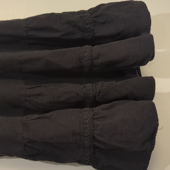 Black Massimo tiered gypsy skirt size small s - Picture 2 of 7